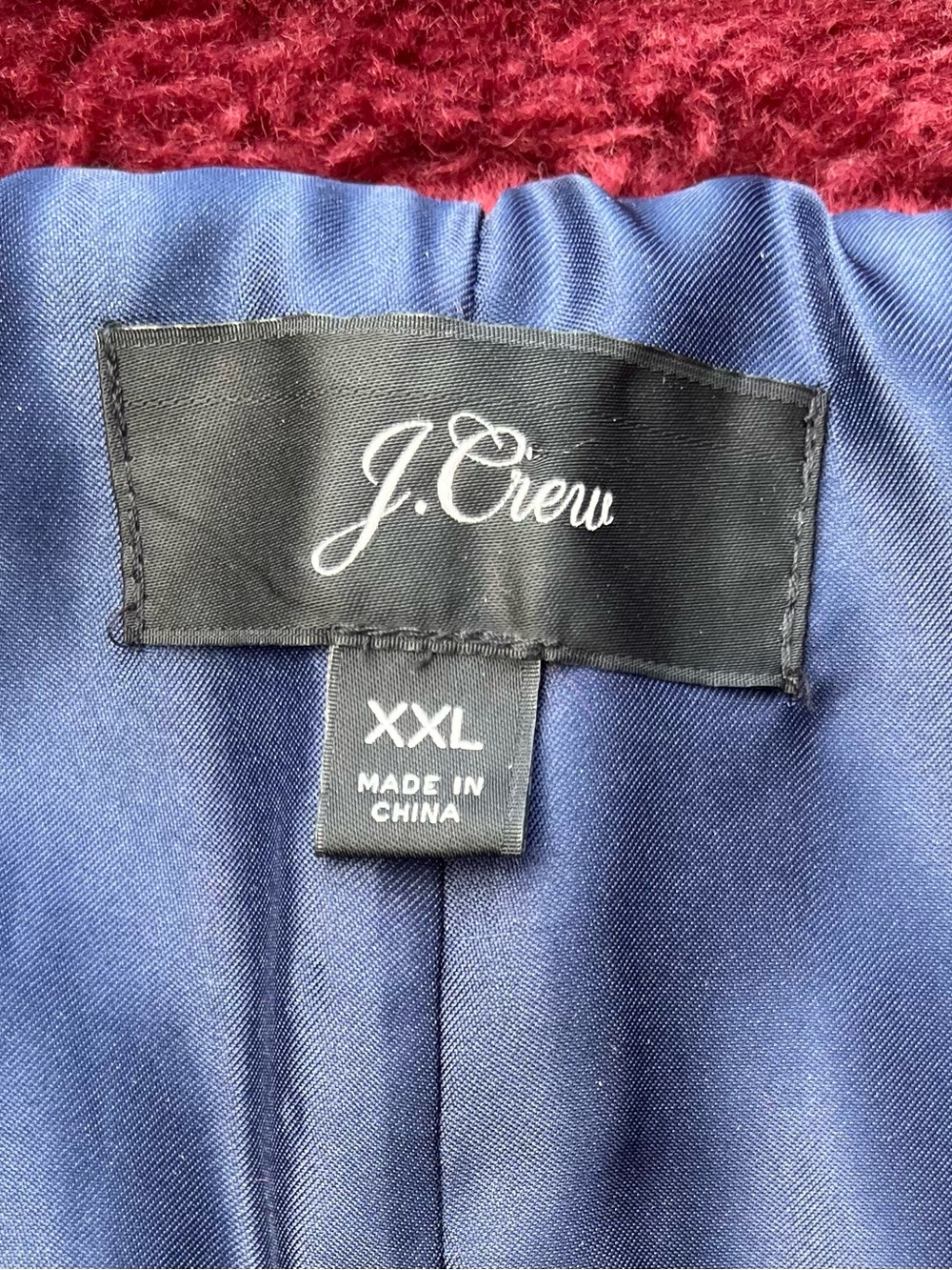 Burgundy Faux Fur Zip Vest XXL - Picture 5 of 8